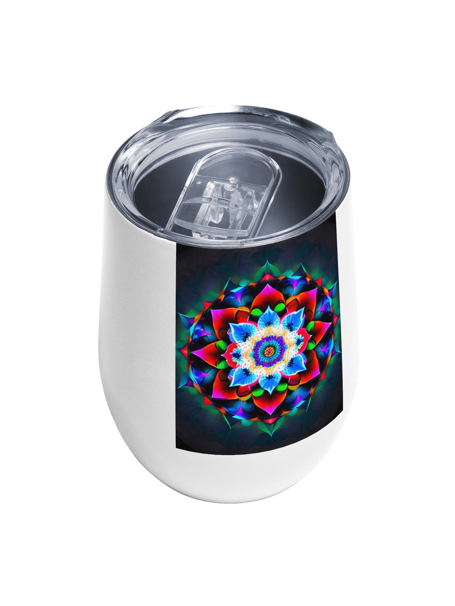 Neon Mandala Wine Tumbler product image (4)