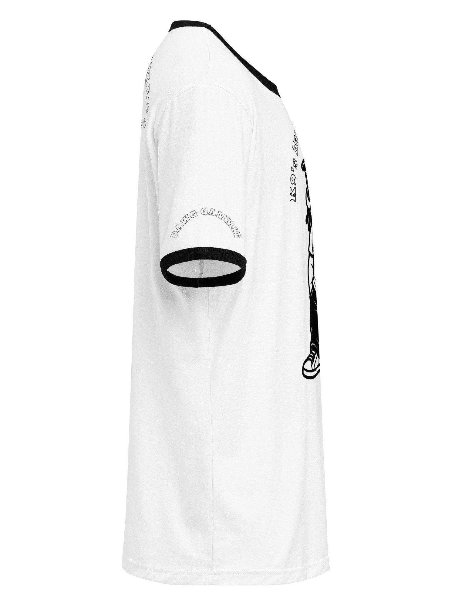 DAWG GAMMIT™ Cool Dawg Black White Ringer Tee product image (4)