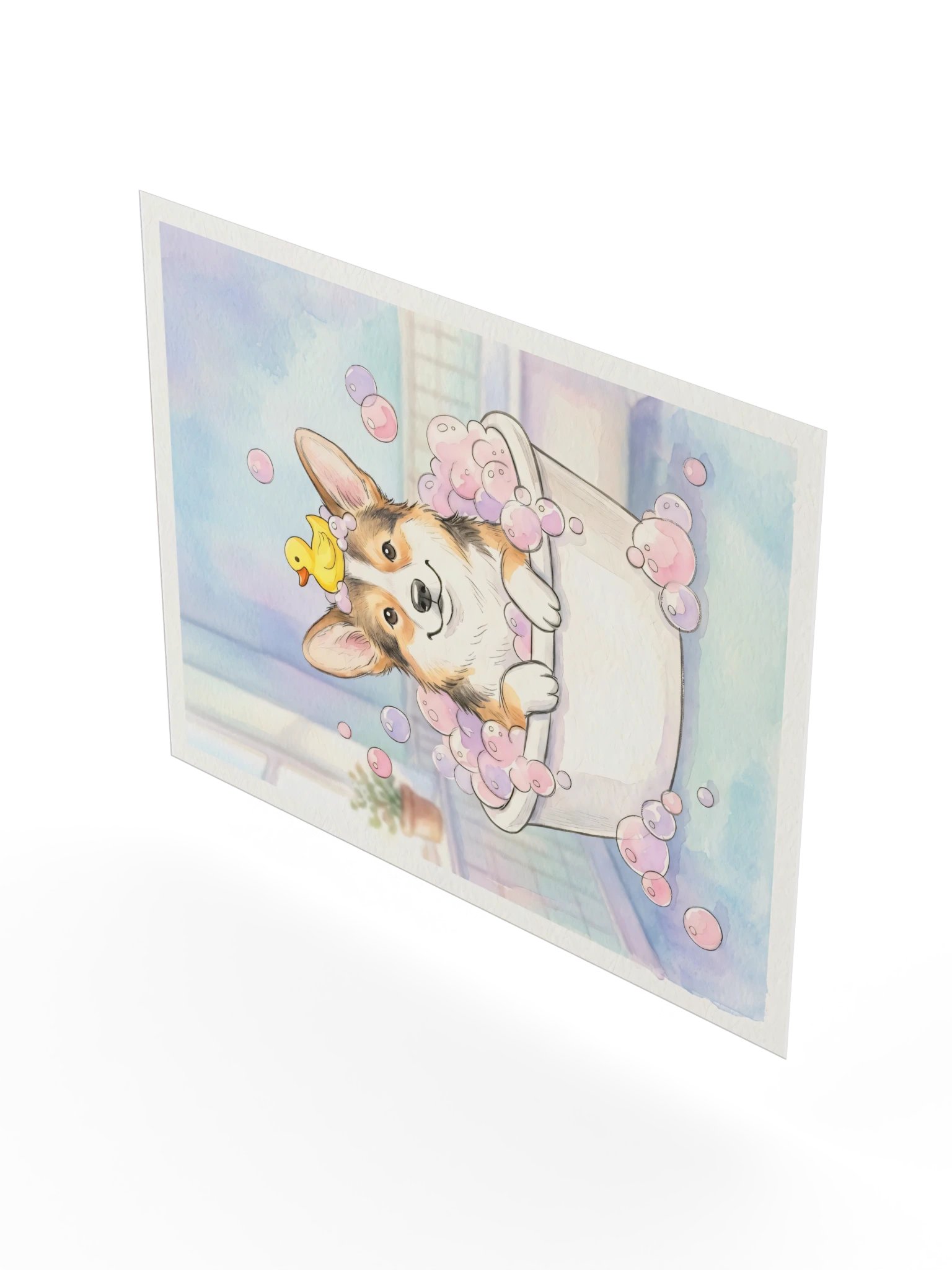 Bubble Bath Corgi Poster product image (22)