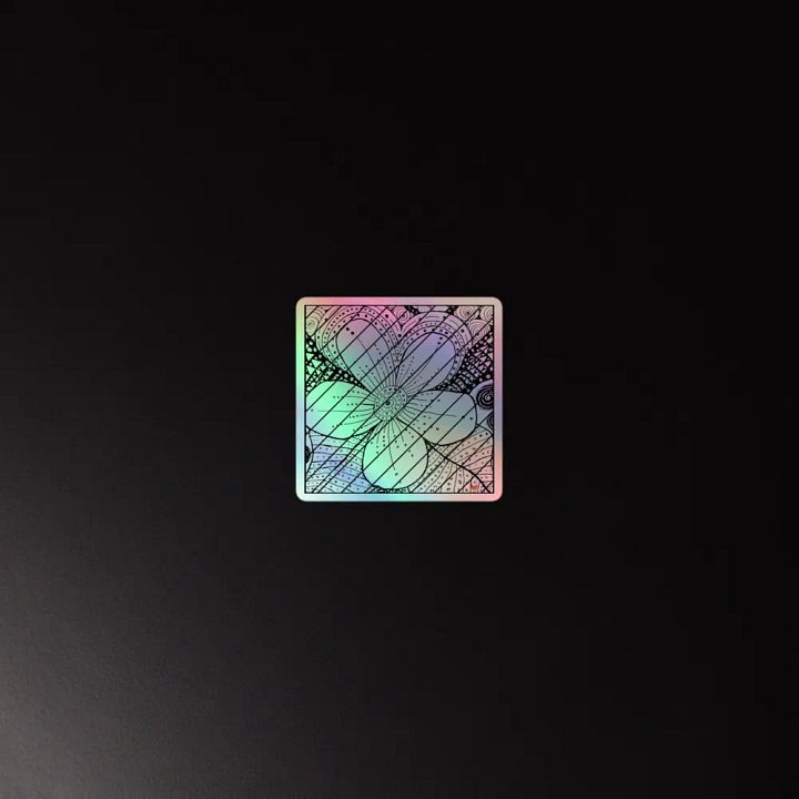 Flower Bloom Holographic Sticker Set product image (4)