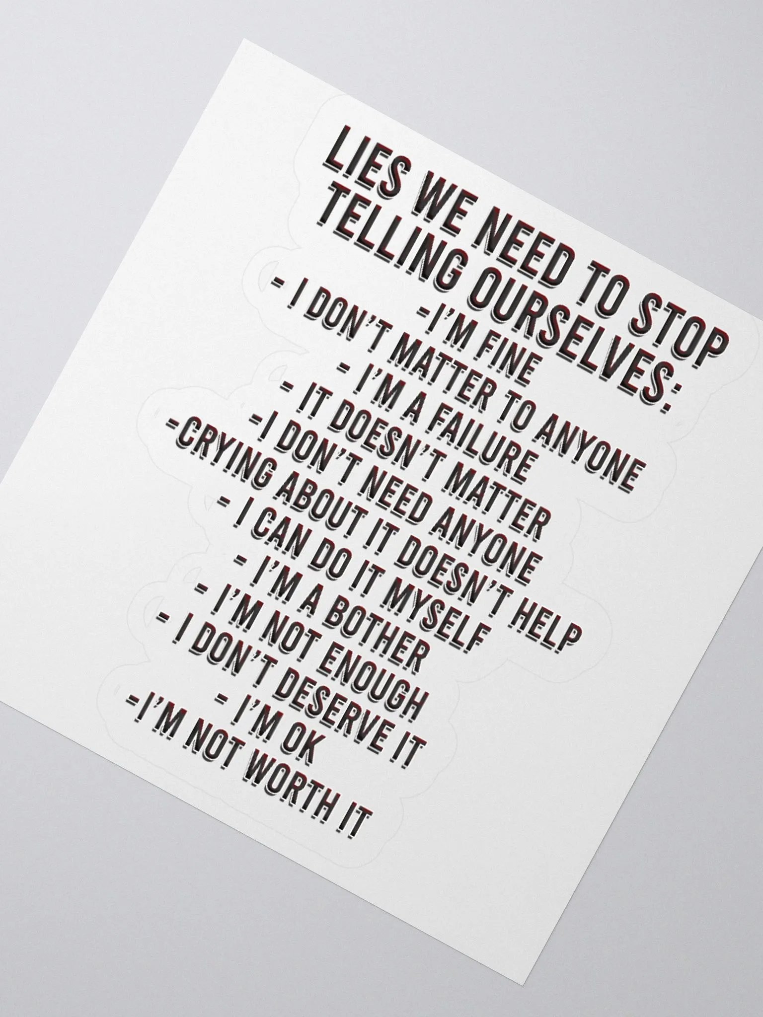 Positivity Lies - Sticker product image (4)