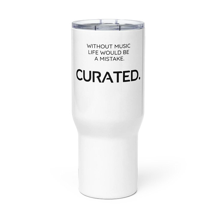 WITHOUT MUSIC LIFE WOULD BE A MISTAKE. Travel Mug with a Handle product image (3)