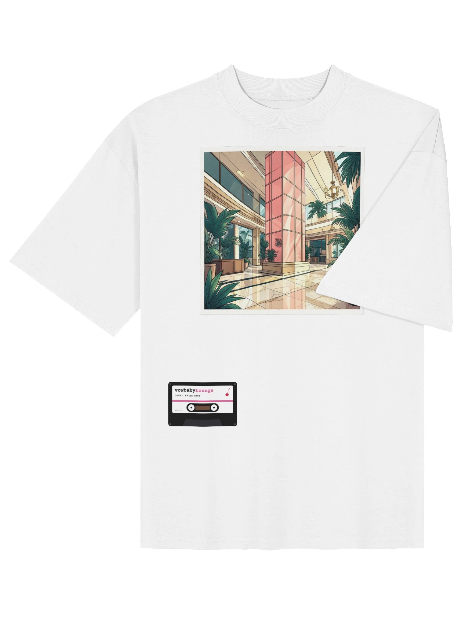 Coral Frequency Tee · vowbabyLounge product image (3)