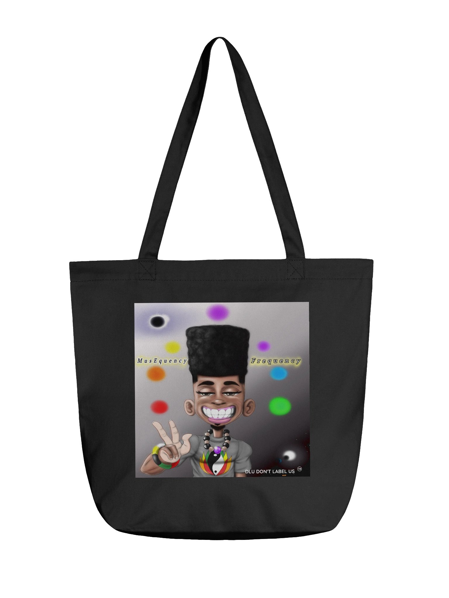 MusEquency Peace Sign Tote Bag product image (1)