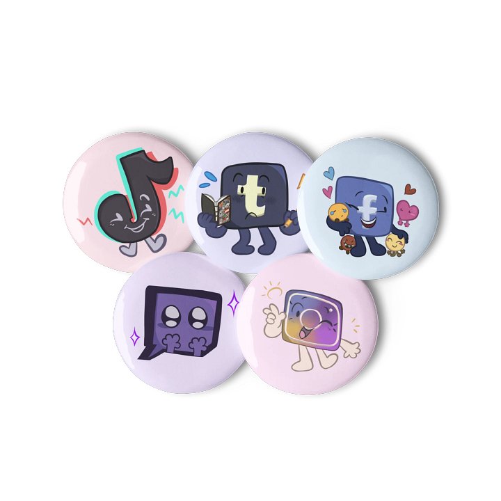 Battle for Niche Internet Fame Pins SET 2 product image (2)