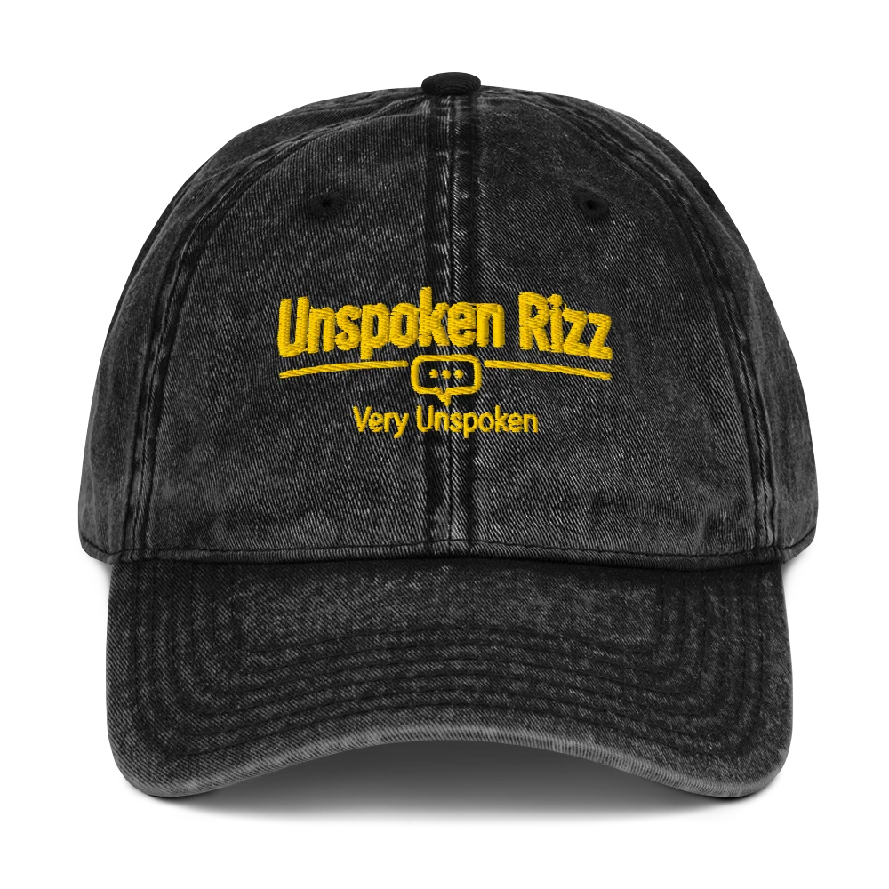 Unspoken Rizz Vintage Dad Hat product image (1)