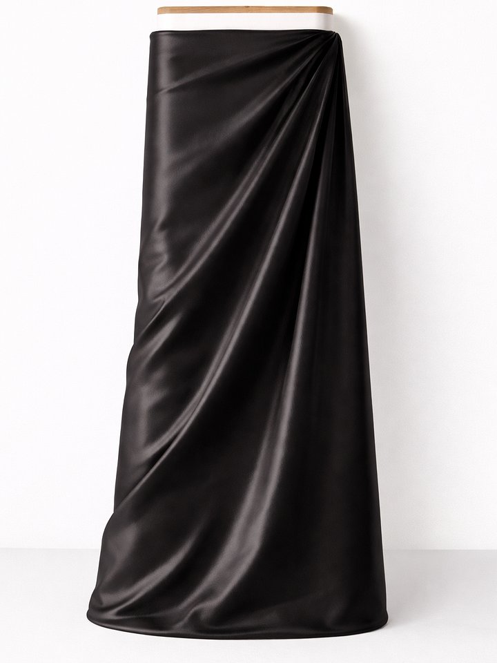Black Faux Leather Fabric product image (2)