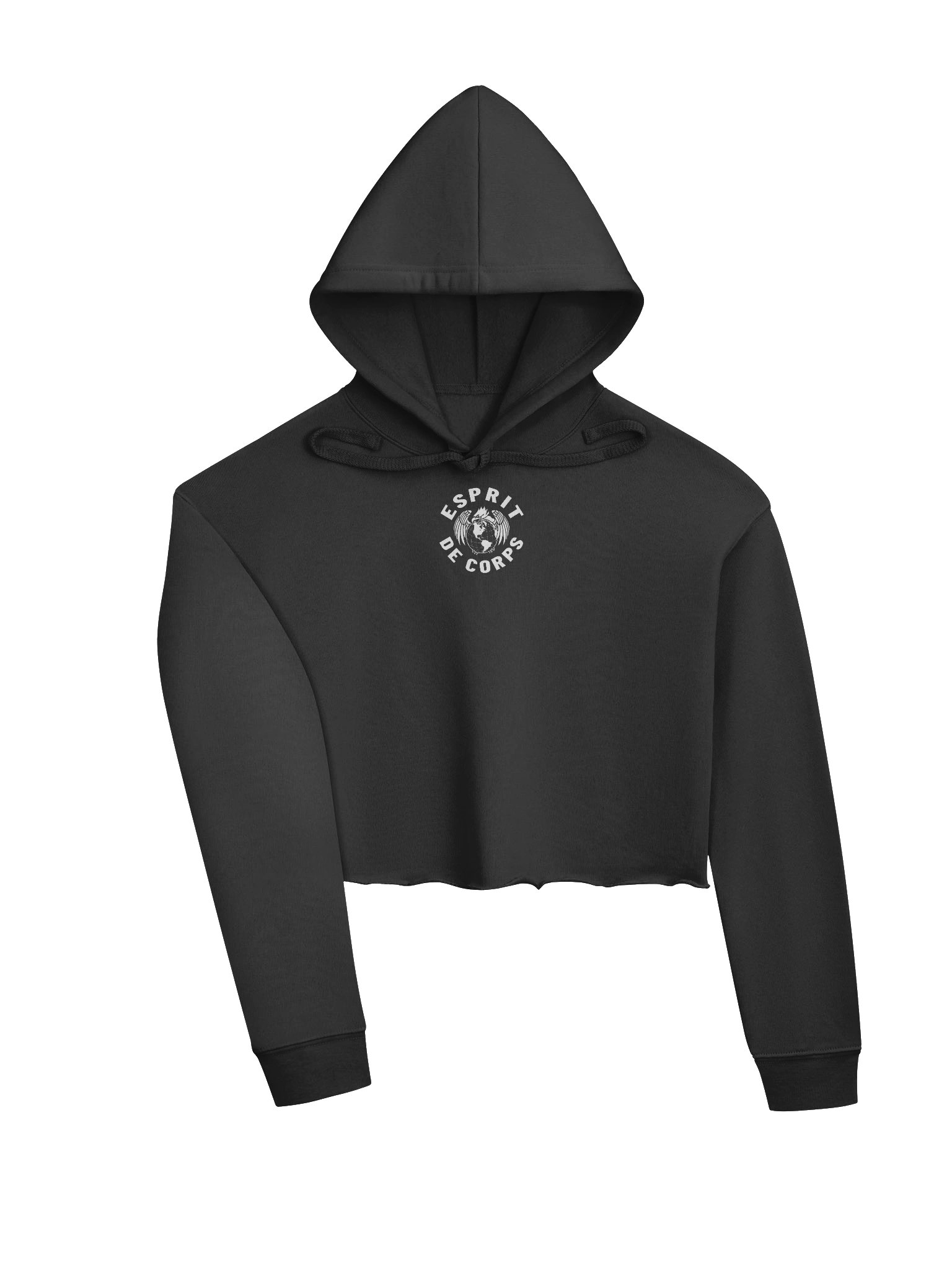 Esprit de Corps “Support” Cropped Hoodie — Breast Cancer Awareness Edition product image (5)