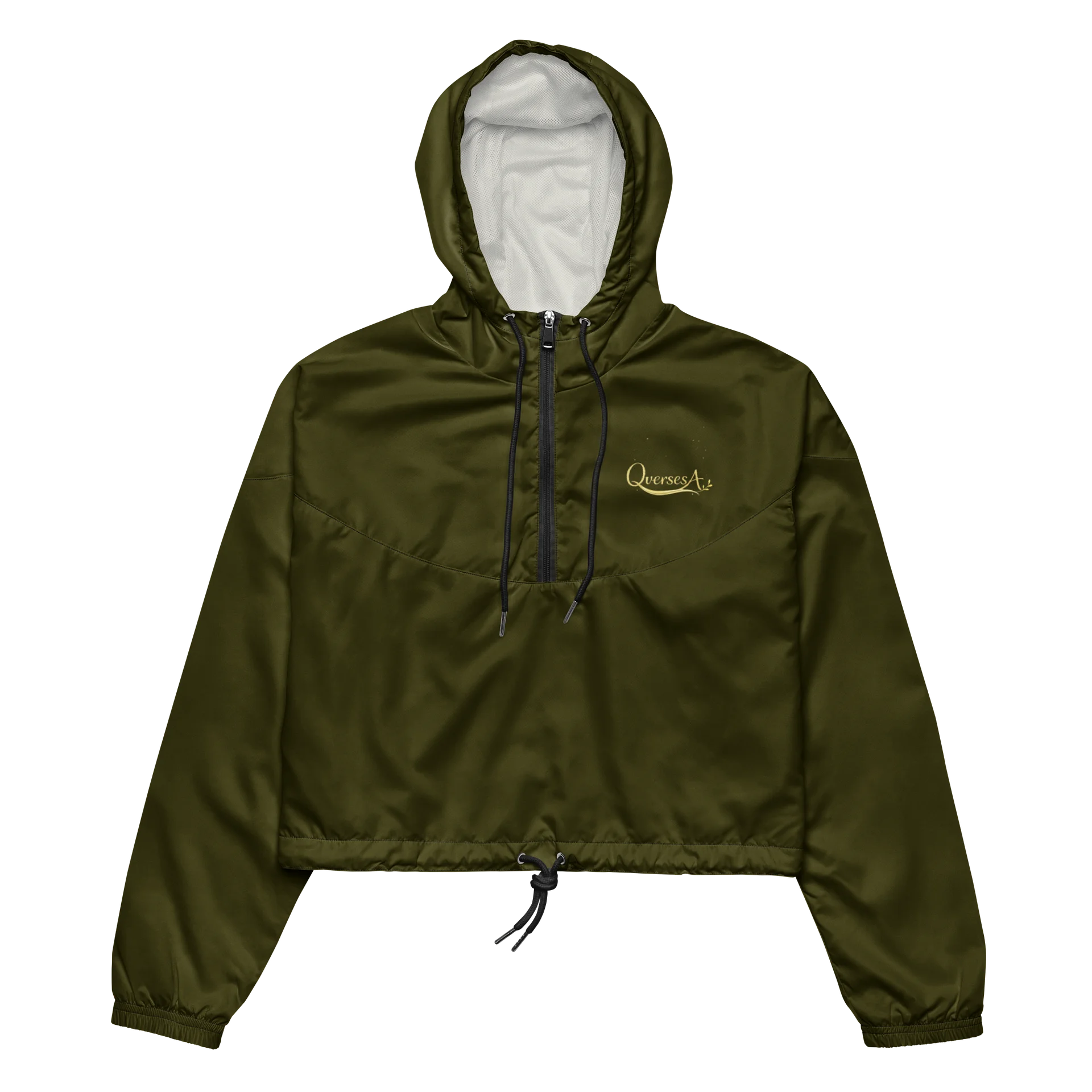 Green Women's Cropped Windbreaker product image (3)