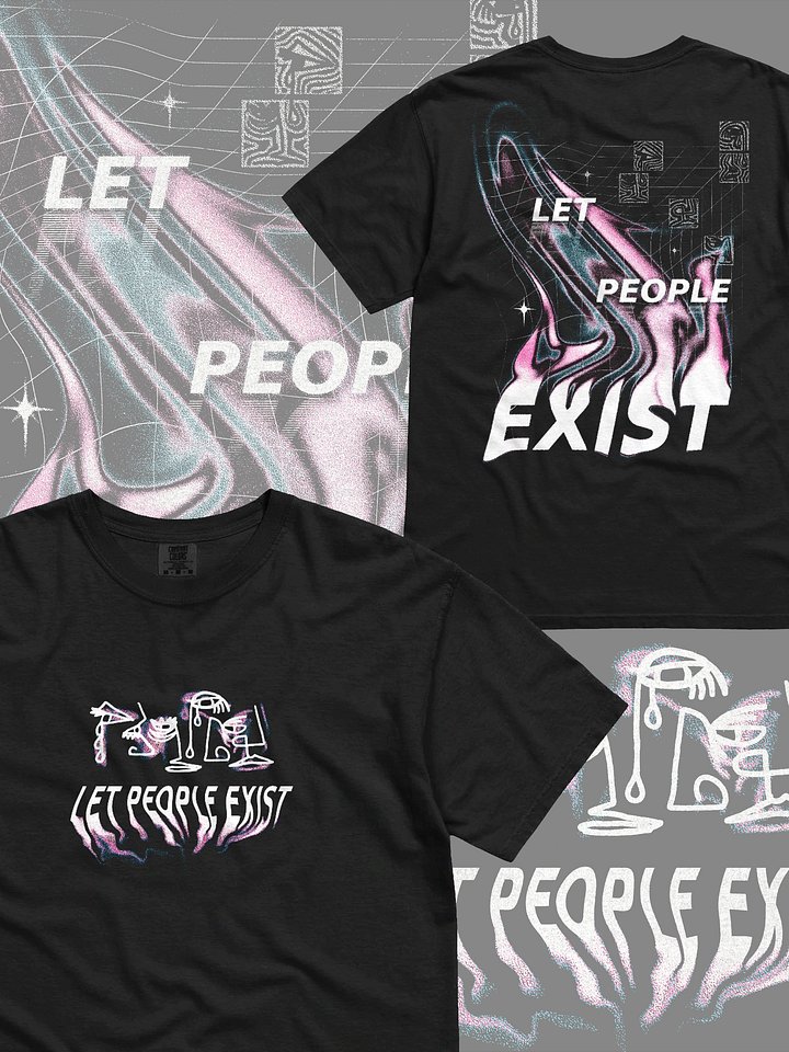 LET PEOPLE EXIST Acid Wave T-Shirt product image (1)