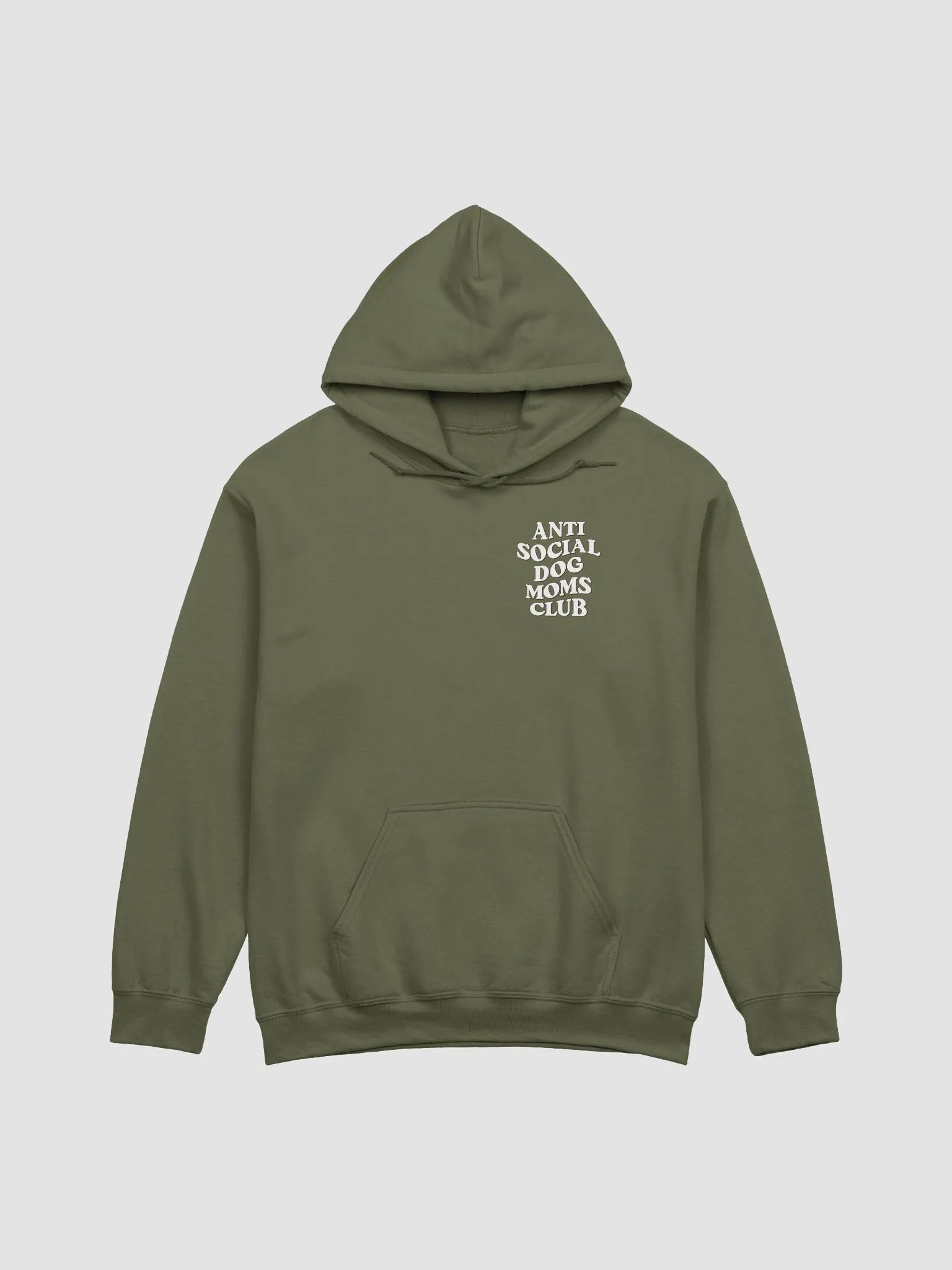 Anti Social Dog Moms Club Retro(White) Hooded Sweatshirt | Funny Introvert Hoodie for Dog Moms product image (24)