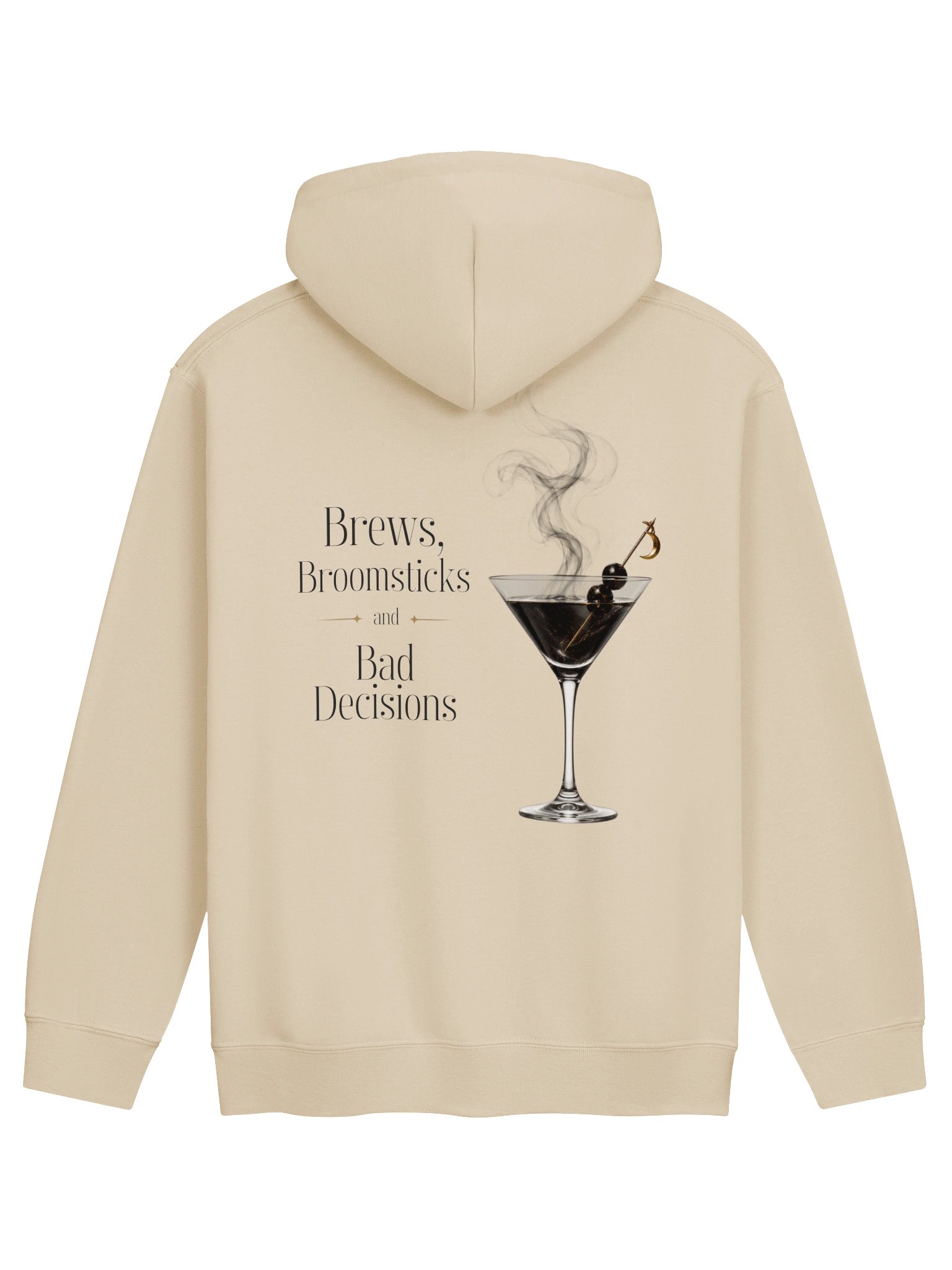 Brews, Broomsticks & Bad Decisions Hoodie in Sand product image (2)