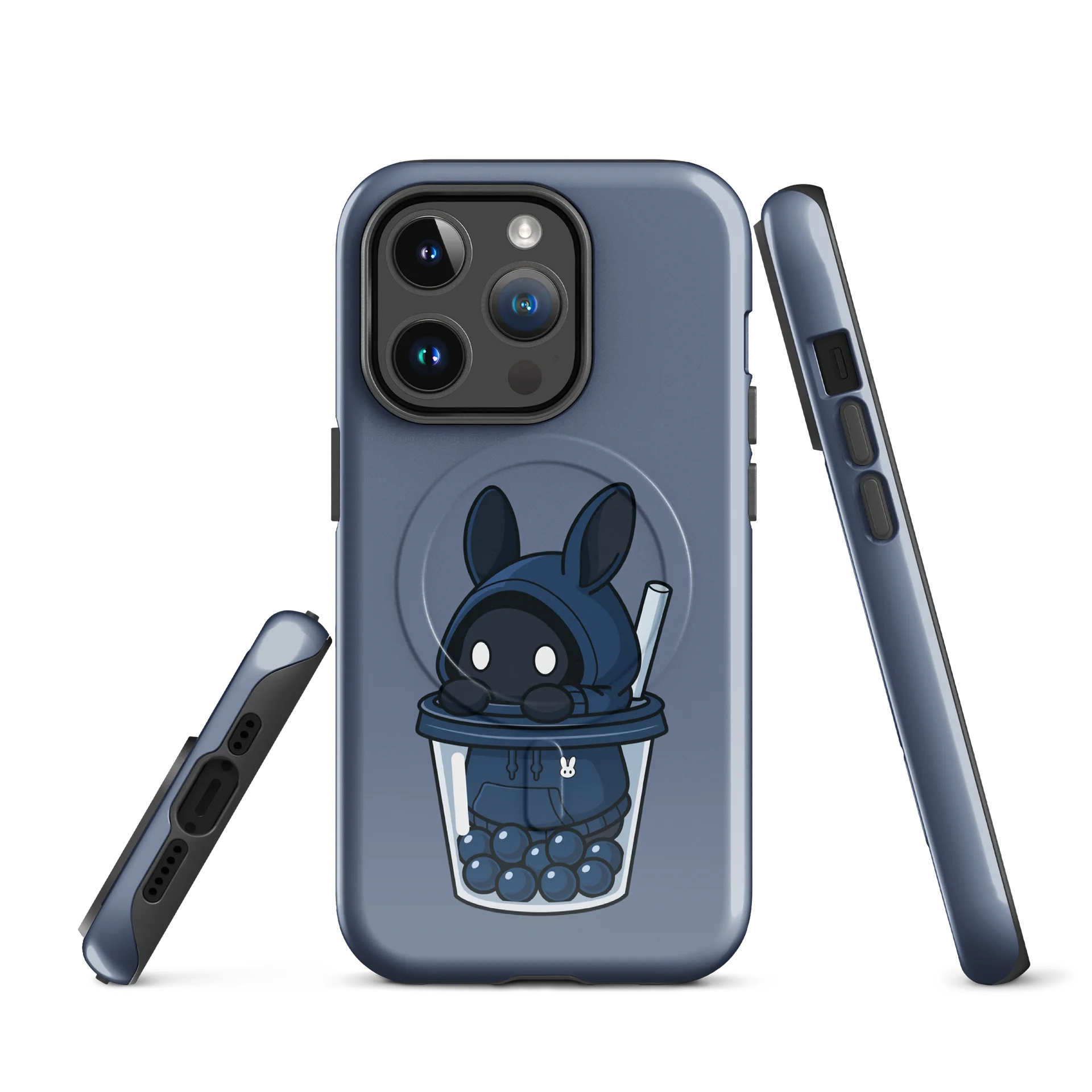 Poochoki Blue Bubble Tea MagSafe iPhone Case product image (1)