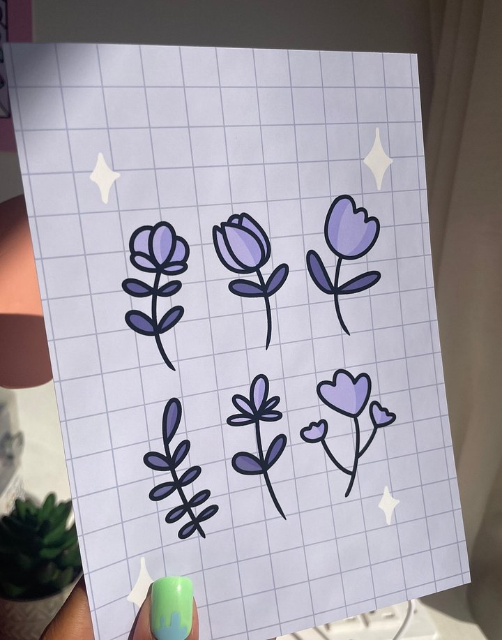 Purple Flowers Prints product image (1)