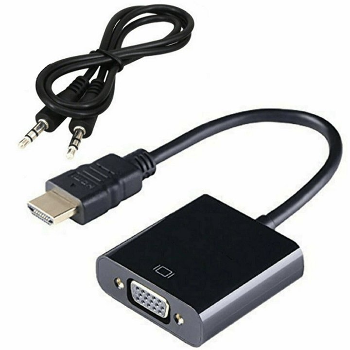 HDMI to VGA 1080P Video Converter Adapter Cable Audio Out product image (1)