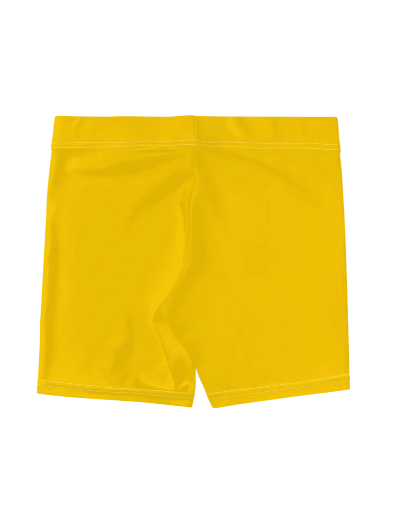 Women's Activewear - Slip Shorts Gold - Printed White Logo product image (2)