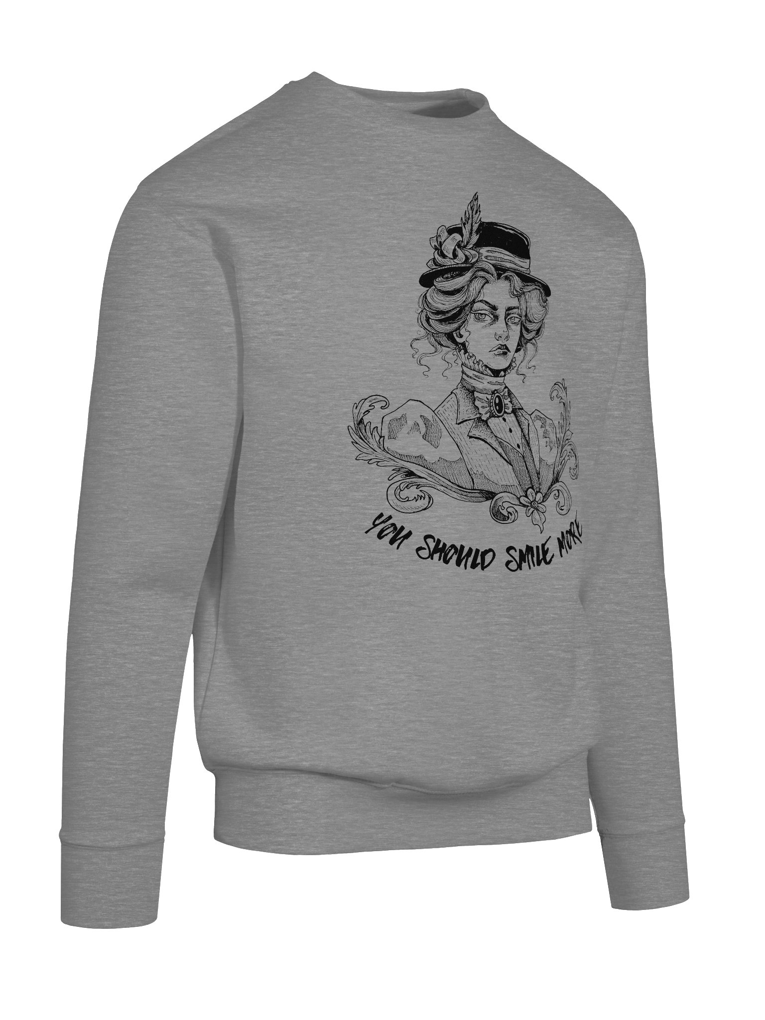 "SMILE MORE" Sweatshirt (Design #2) product image (4)