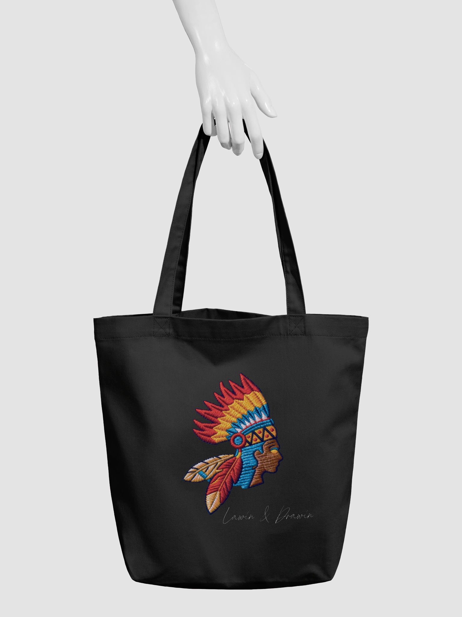 Aborigine Classic Headdress Eco Tote Bag — Indigenous Ancestry & Conscious Culture | KING ZAKIR product image (3)