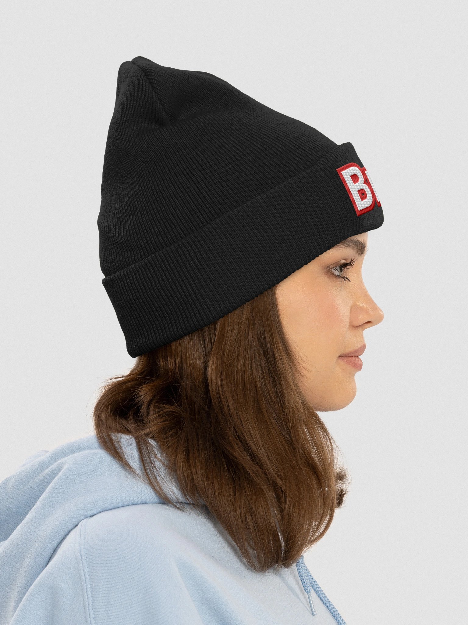 Chad's "Bruh" Cuffed Beanie product image (5)