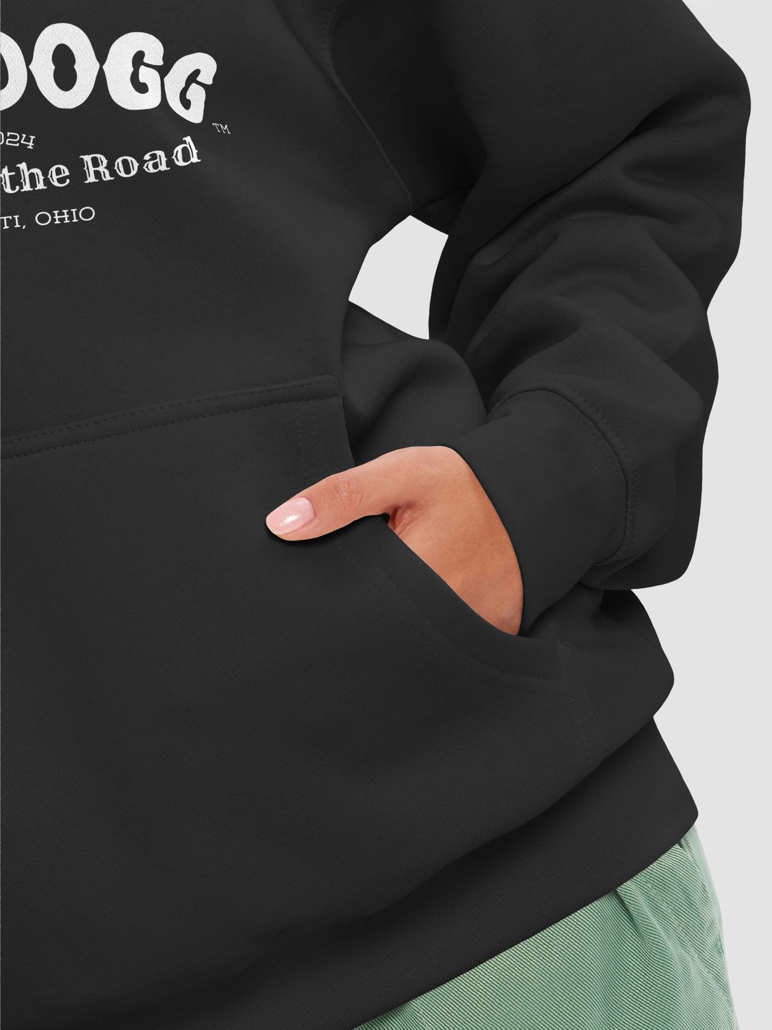 Road Dogg Hoodie w/ Pocket - Black product image (8)