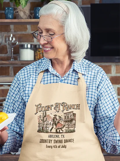 Fuckin' A Ranch Dance Cotton Twill Apron product image (1)