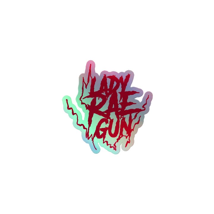 Lady Rae Gun Holographic Sticker product image (1)