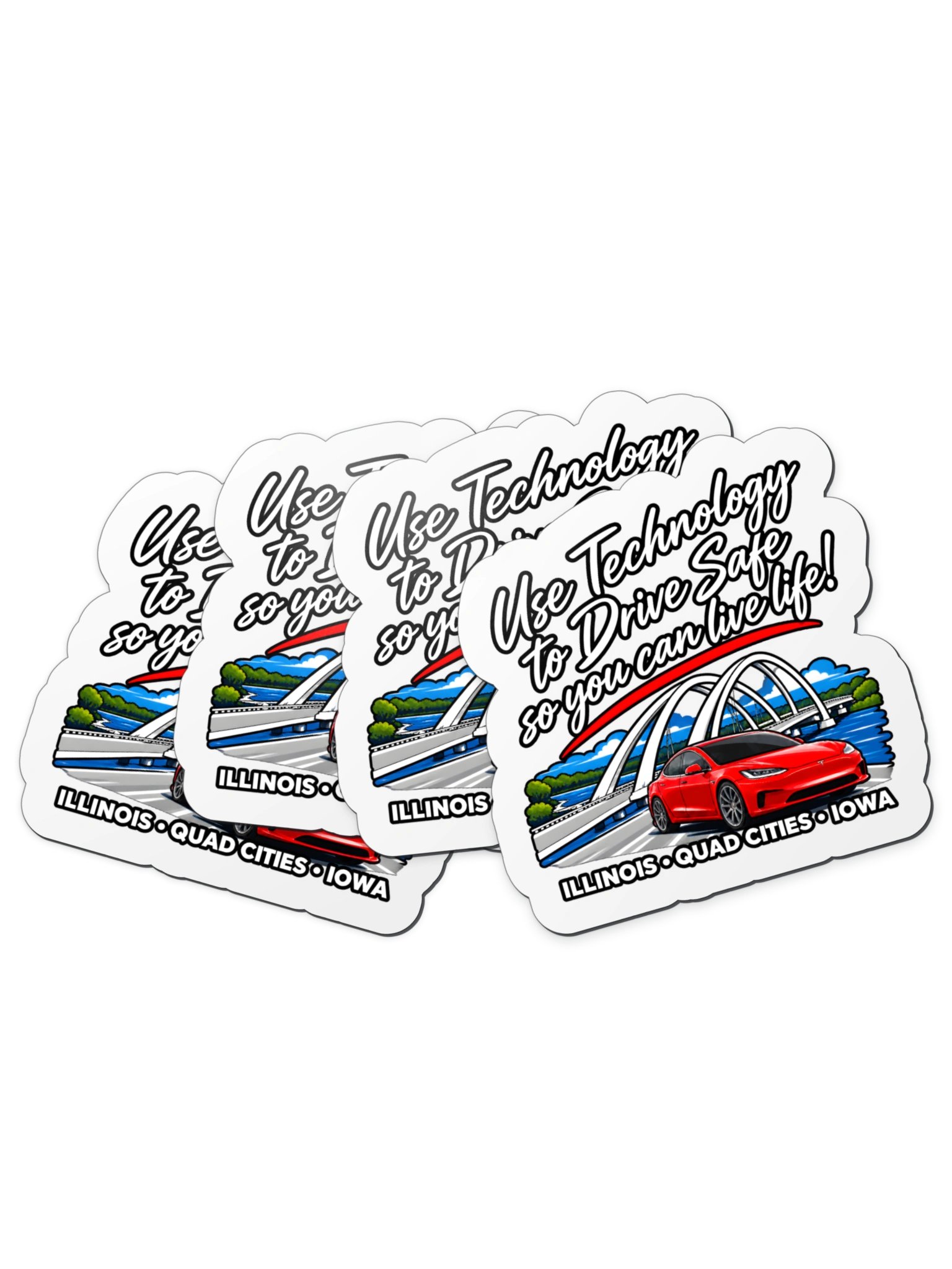QC Tesla Guy Tag Line Magnets product image (3)