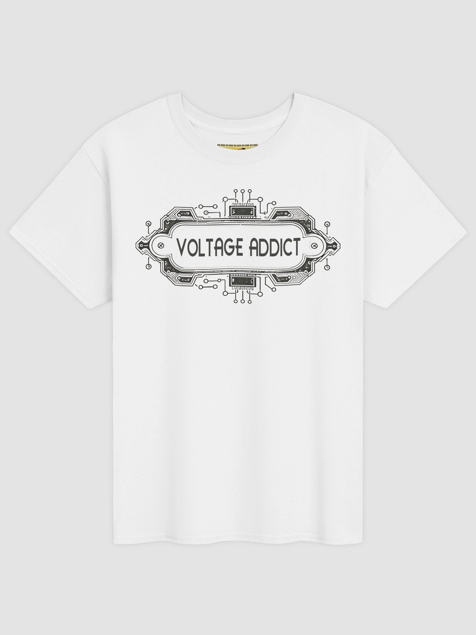 VOLTAGE ADDICT, by Frank Fonik Unisex t-shirt product image (1)