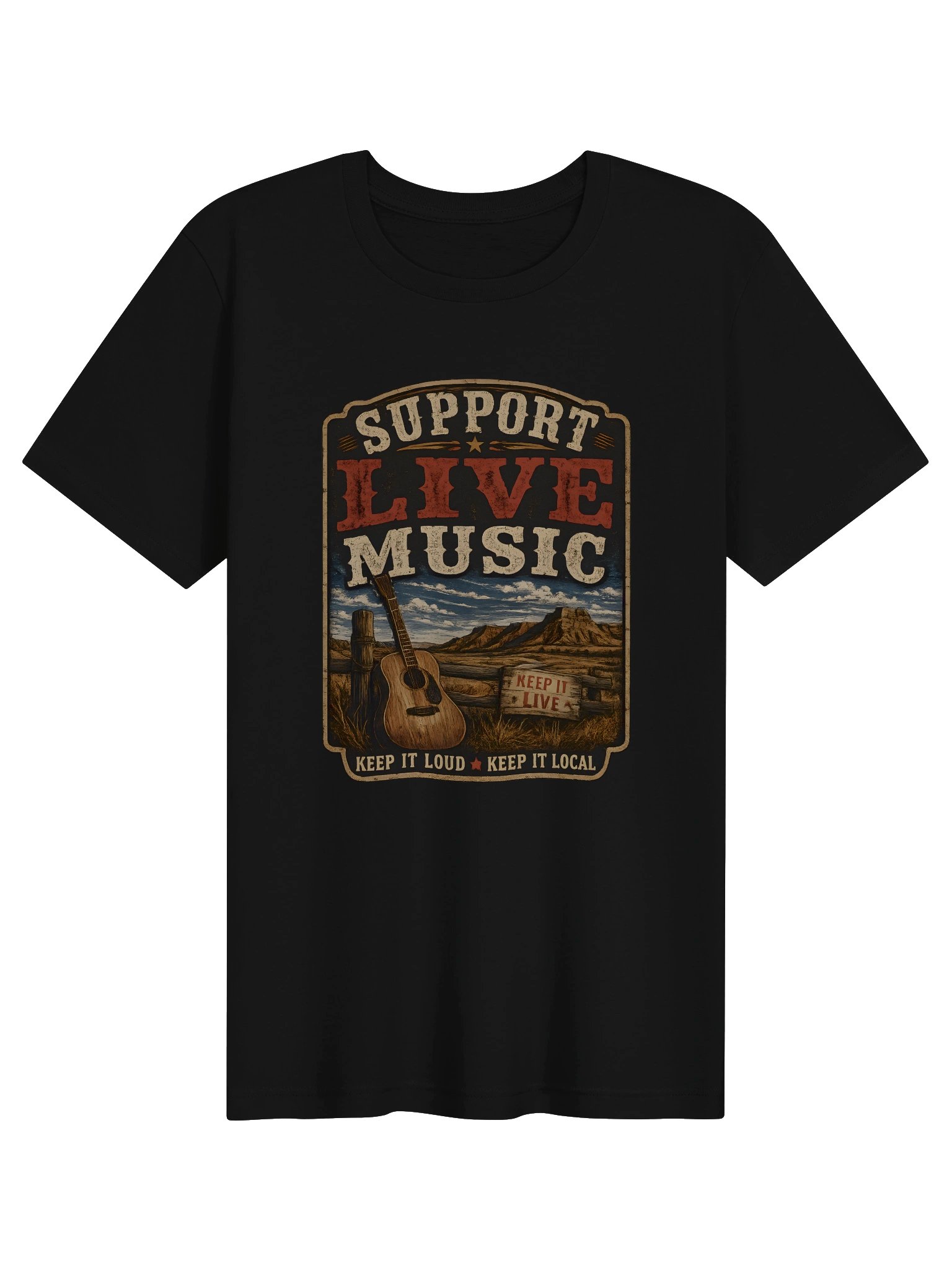 Support Live Music - Black product image (1)