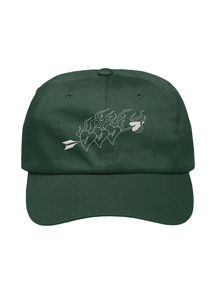 Pride Hearts Embroidered Dad Hat (White) product image (1)