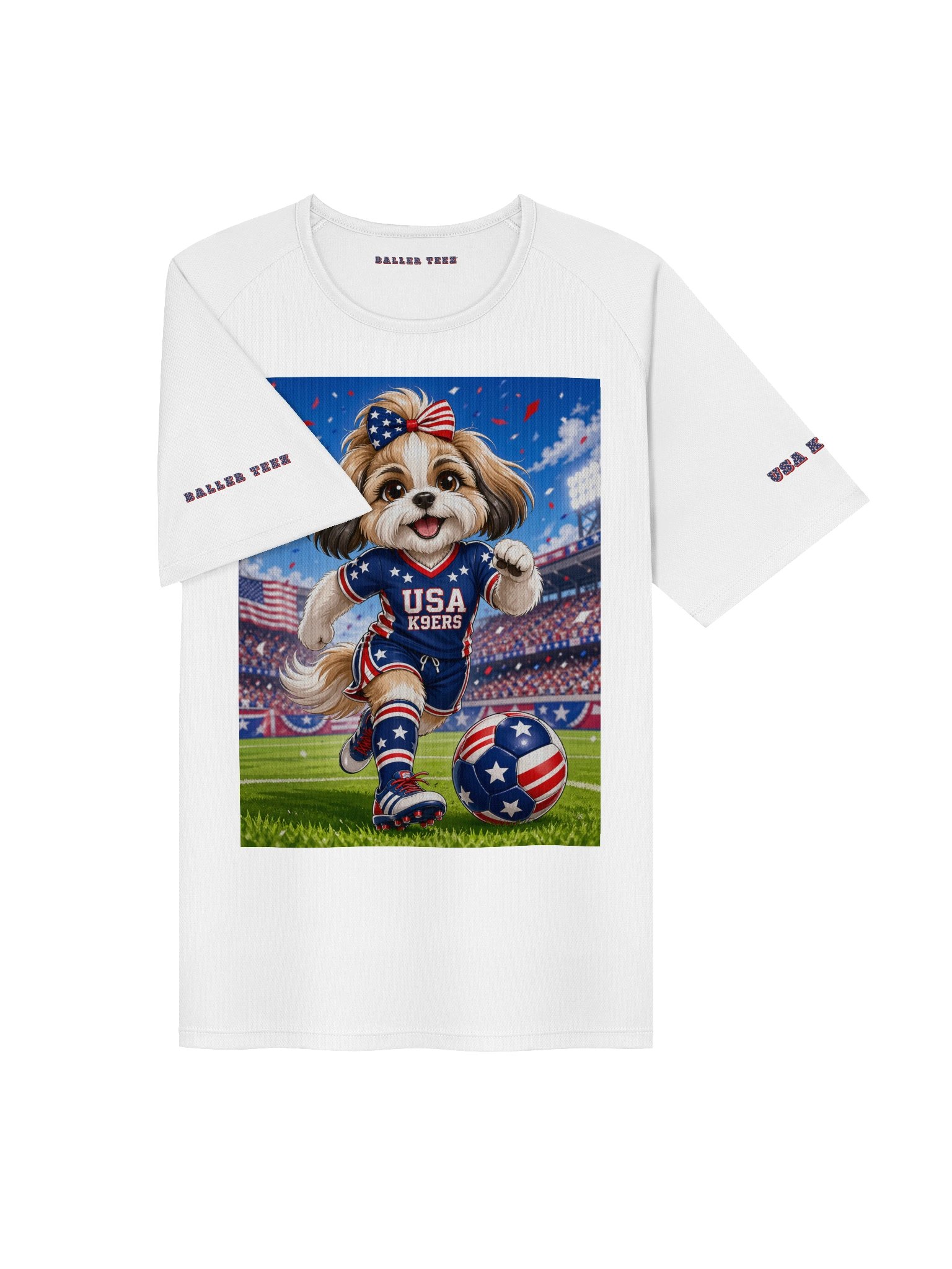 USA K9ERS Soccer Chihuahua Unisex Sports Jersey product image (3)