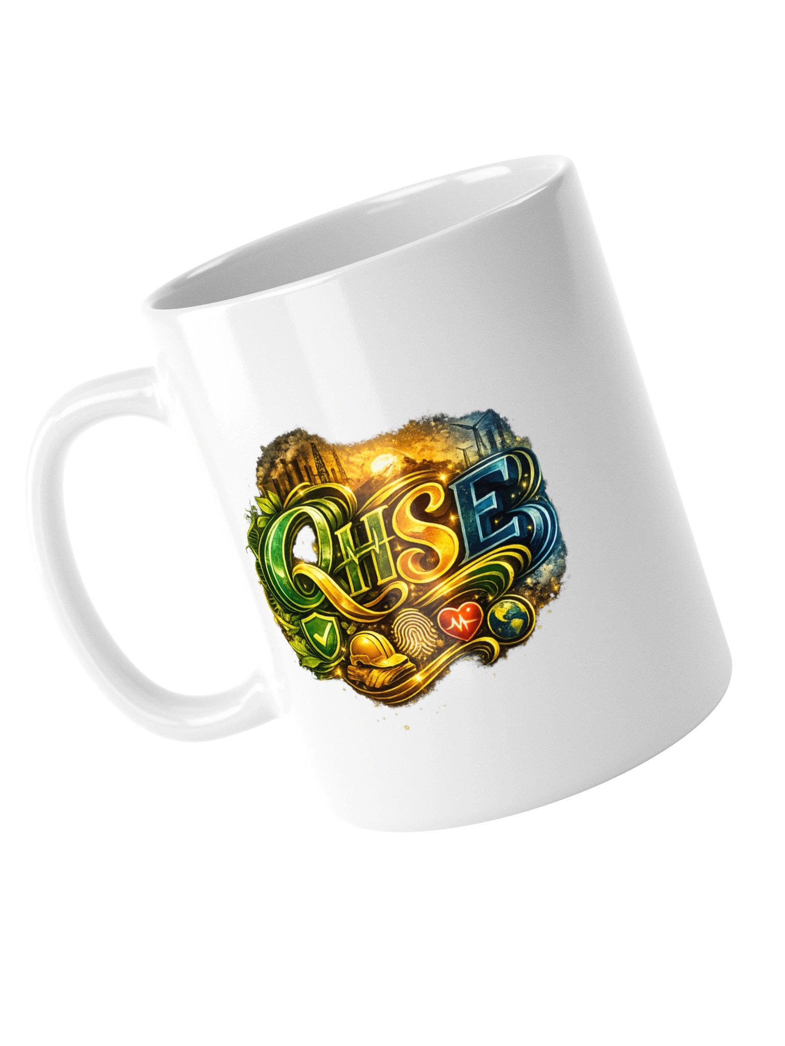 QHSE White Glossy Mug – Quality, Health, Safety & Environment Coffee Mug | QHSE Professional Gift product image (5)