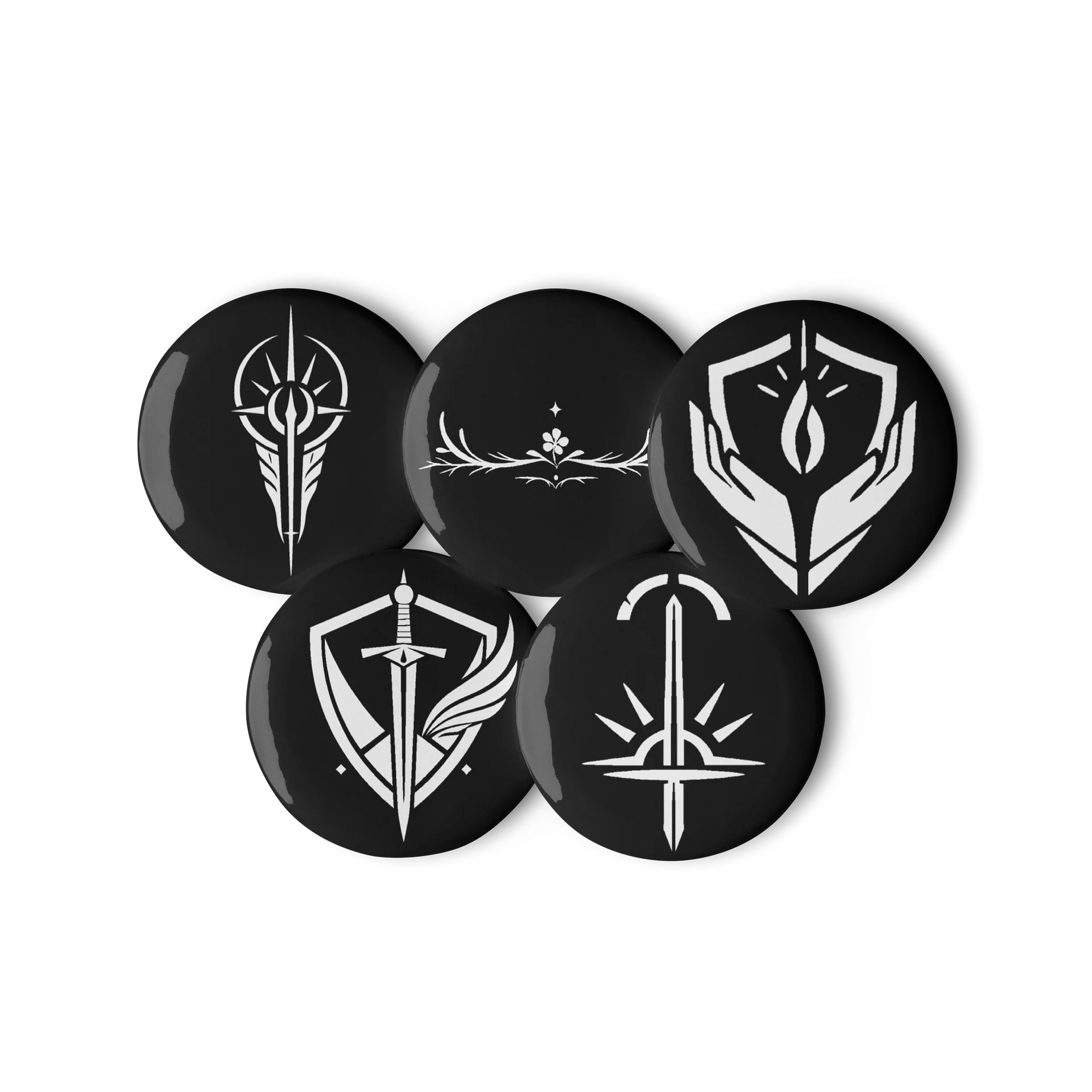 Dawnbreaker Symbols Black Button Set product image (1)