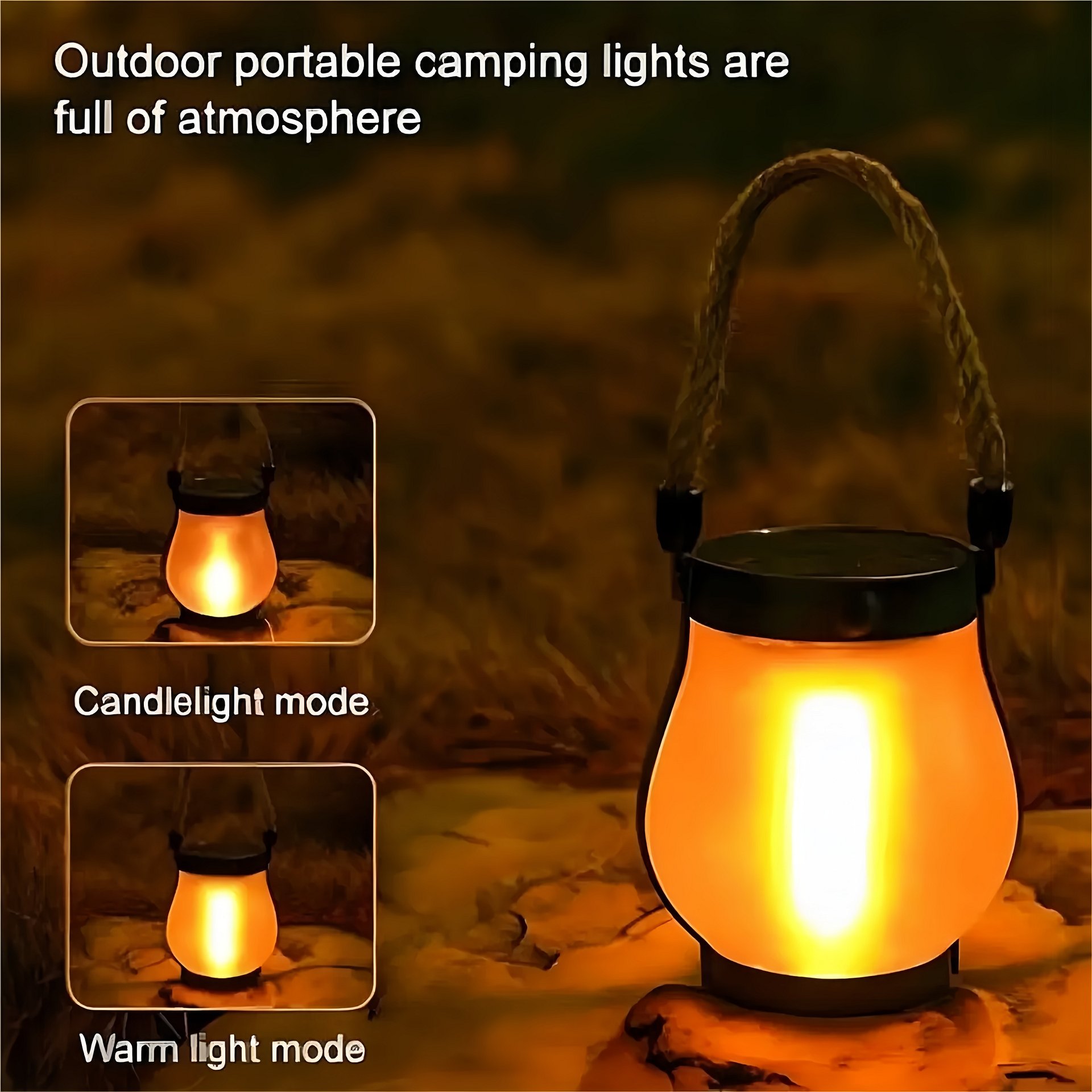 Vintage Solar Camping Lantern & Outdoor Atmosphere Light product image (4)