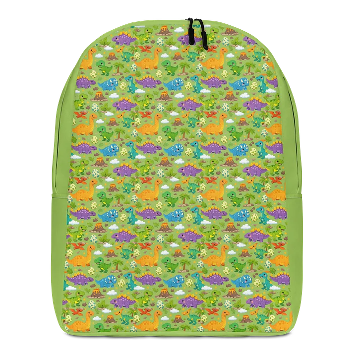 Playful Dino Pattern Backpack product image (1)