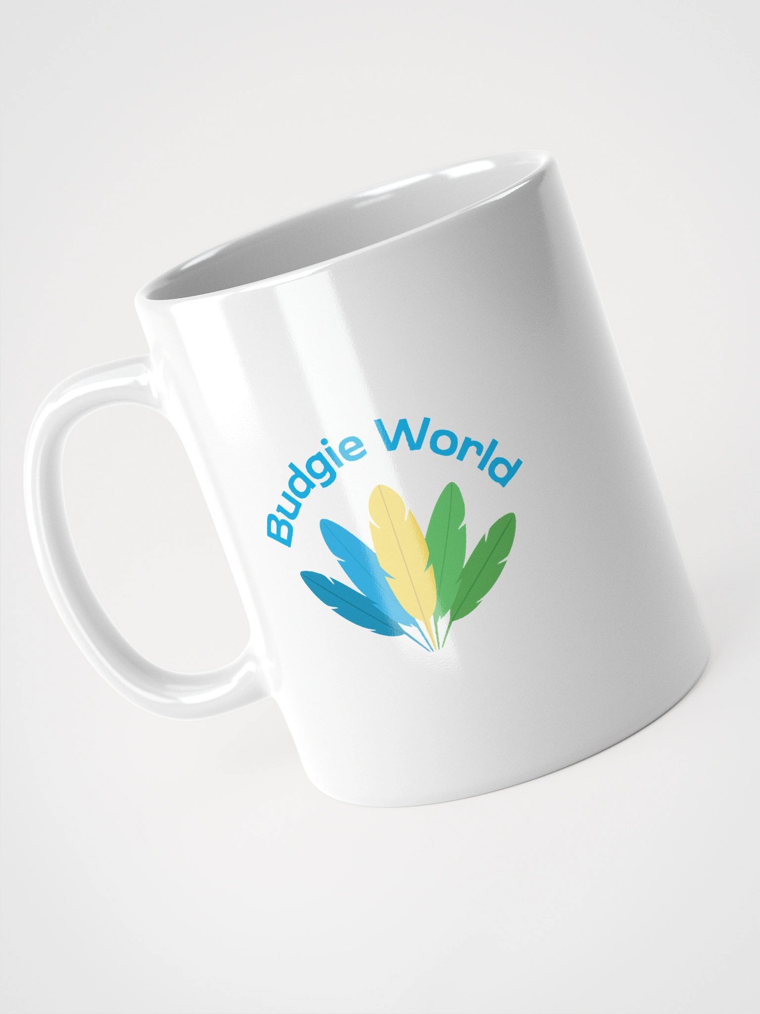 Budgie World Mug – Clean White Classic 🌿 product image (11)