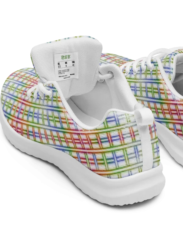 Rainbow Grid – Urban Digital Low-Top Men's Sneakers product image (2)