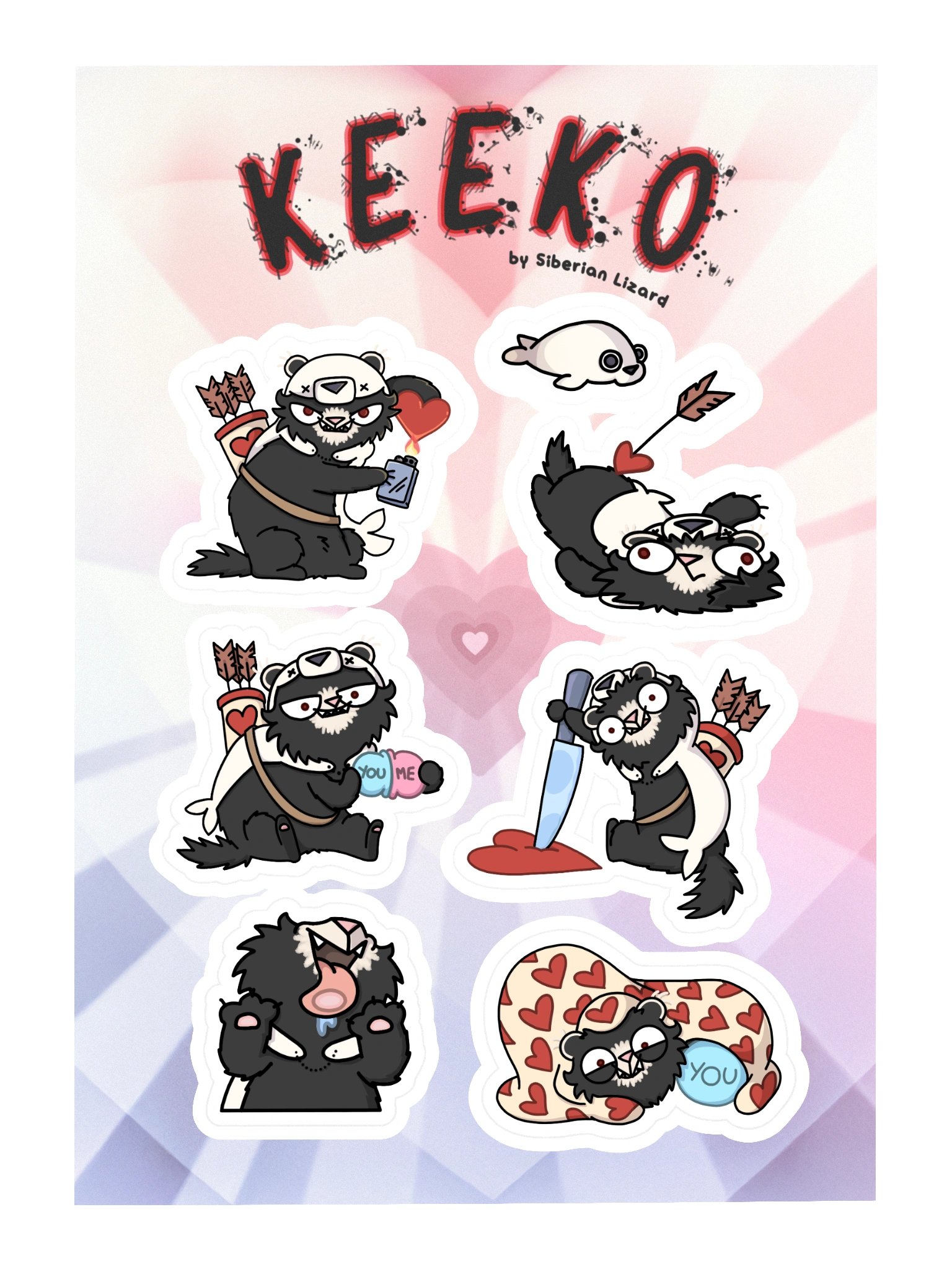 Keeko's Valentines - Sticker Sheet product image (3)