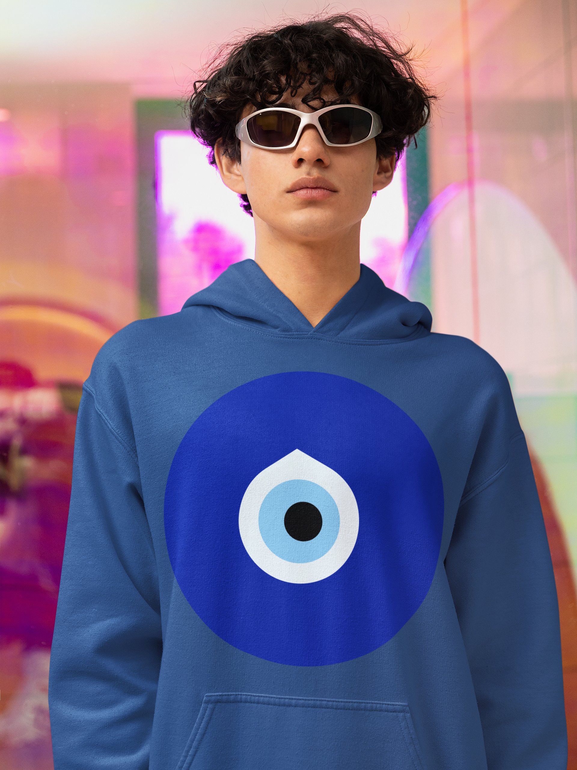 Nazar Mati Printed Classic Pullover Hoodie product image (1)