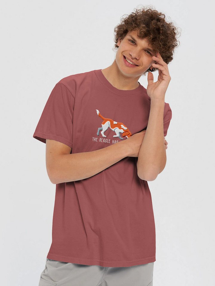 The Beagle Has Landed T-Shirt(Embroidered) of a Beagle(Red) product image (2)