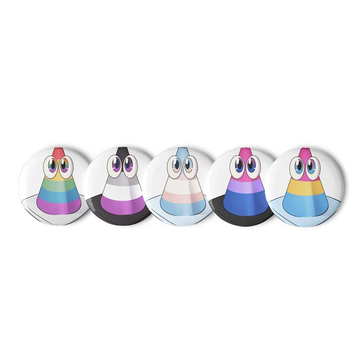 Pride Cone Button Set product image (2)
