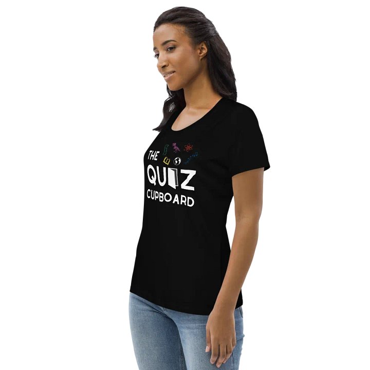 Quiz Cupboard Fitted T-Shirt Black product image (2)