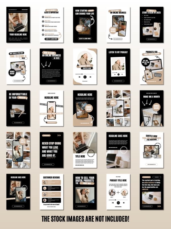 MRR/PLR Pinterest Templates for Bloggers product image (2)