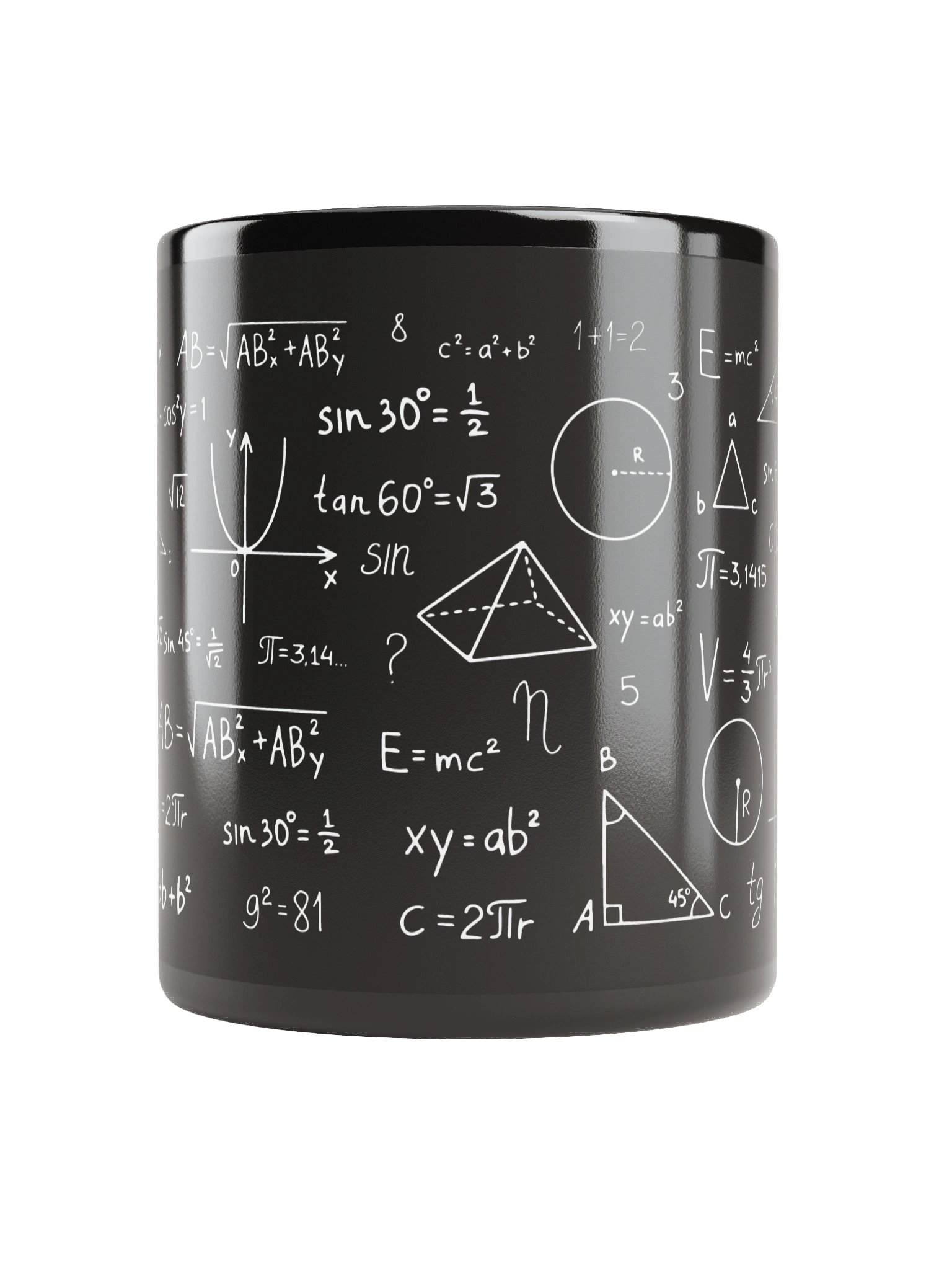 “Mathematical Formulas” Mug – Geek & Science Edition product image (5)