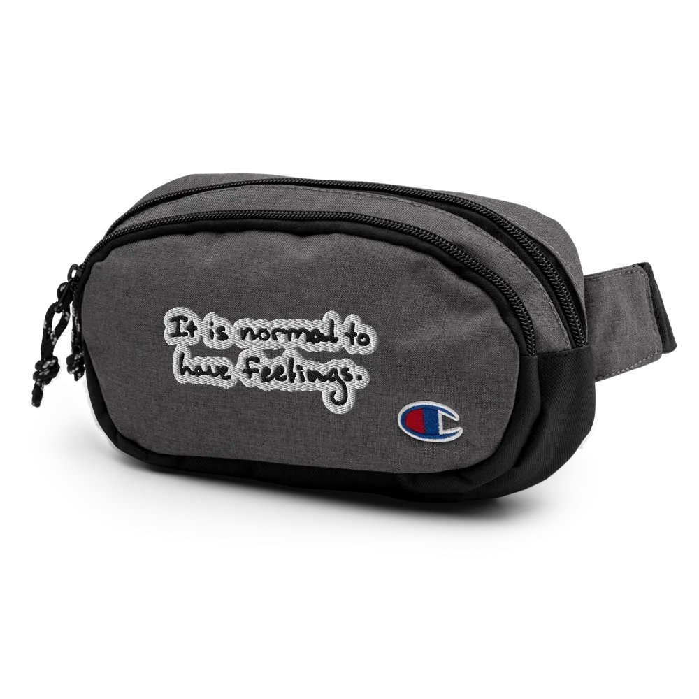 It is normal to have feelings. (bubble design) champion fanny pack product image (4)