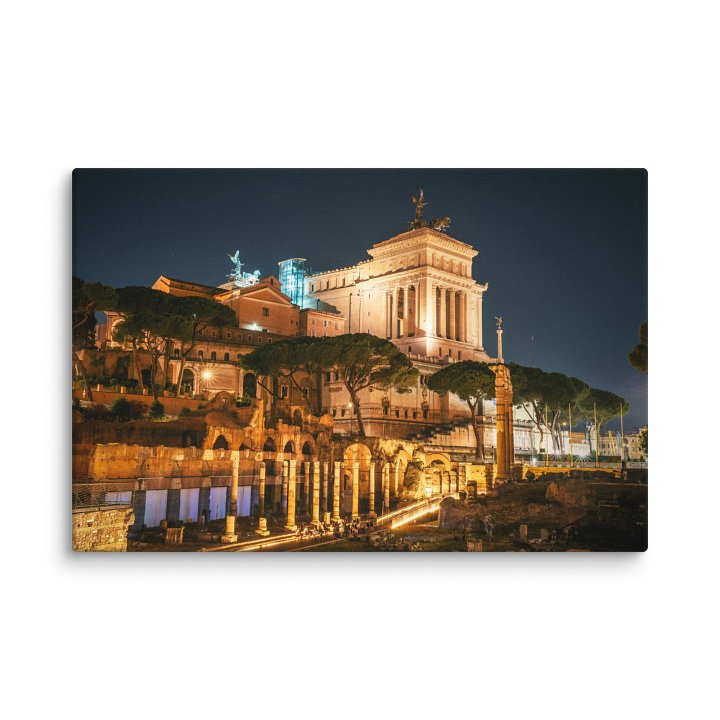 Vittoriano Above the Ruins, Rome, Italy Canvas Print product image (1)