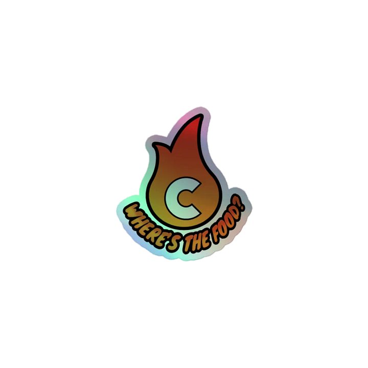Where's The Food Holographic Sticker product image (1)