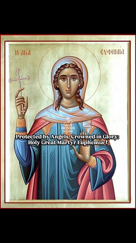 The All-Praised Bride of Christ: Holy Great Martyr Euphemia ☦︎

​Born in Chalcedon. Her father was the senator Philophron, an...