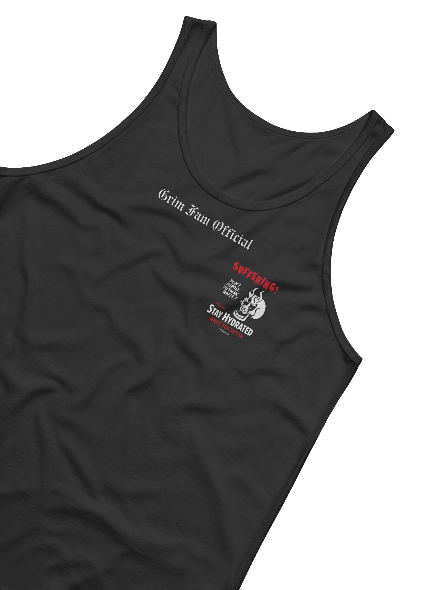 STAY HYDRATED WHILE YOU SUFFER – GRIMFAM TANKTOP/SINGLET #1 product image (4)
