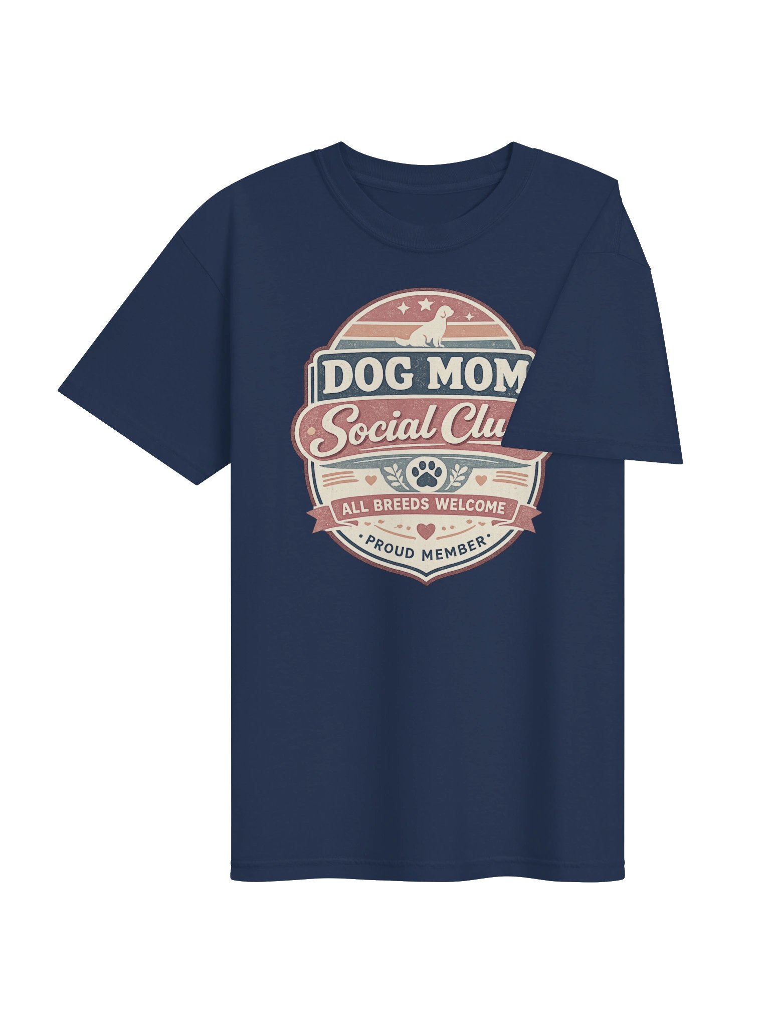 Dog Mom Social Club T-Shirt – Retro Dog Lover Tee product image (5)